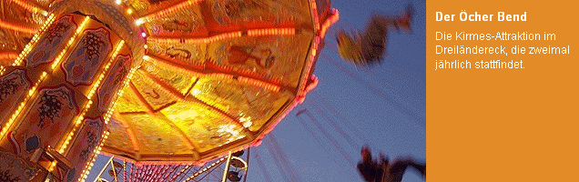 Kettenkarussell und Riesenrad auf dem Öcher Bend, (c) Stadt Aachen / Andreas Herrmann