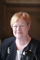 Die finnische Staatspräsidentin Tarja Halonen beim Karlspreis Europa-Forum, (c) Stadt Aachen / Helmut Rüland