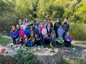 Ein Gruppenbild im Wald