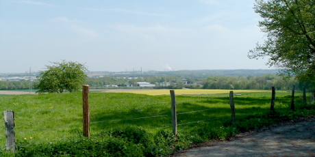 Blick vom Haarener Kreuz in Richtung Stolberg-Würselen