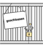 geschlossen schild