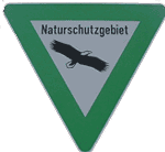 Naturschutzschild