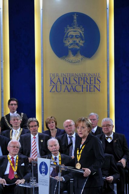 Verleihung des Karlspreises 2010 an Donald Tusk, (c) Stadt Aachen / Andreas Herrmann