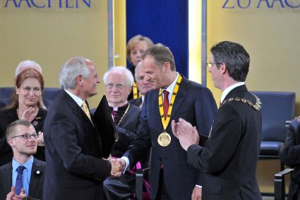Verleihung des Karlspreises 2010 an Donald Tusk, (c) Stadt Aachen / Andreas Herrmann