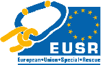 Logo EUSR - Kettenglied an Europaflagge