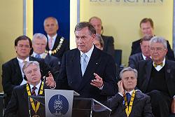 Bundespräsident Horst Köhler hielt die Laudatio auf Ciampi, (c) Stadt Aachen / Andreas Herrmann