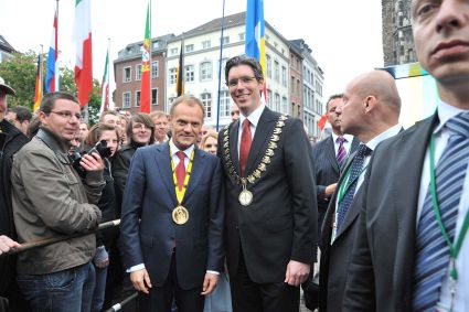 Verleihung des Karlspreises 2010 an Donald Tusk, (c) Stadt Aachen / Andreas Herrmann