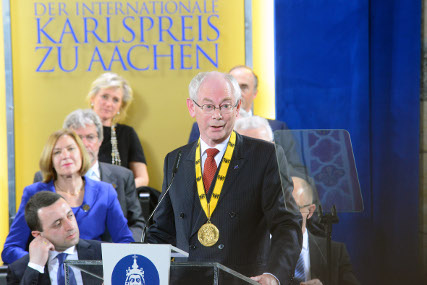 Karlspreisverleihung 2014 an Herman Van Rompuy