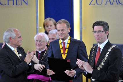 Verleihung des Karlspreises 2010 an Donald Tusk, (c) Stadt Aachen / Andreas Herrmann