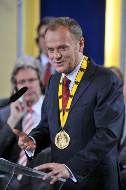 Verleihung des Karlspreises 2010 an Donald Tusk, (c) Stadt Aachen / Andreas Herrmann