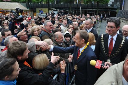 Verleihung des Karlspreises 2010 an Donald Tusk, (c) Stadt Aachen / Andreas Herrmann