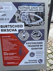 Plakat Burtscheid Rikscha