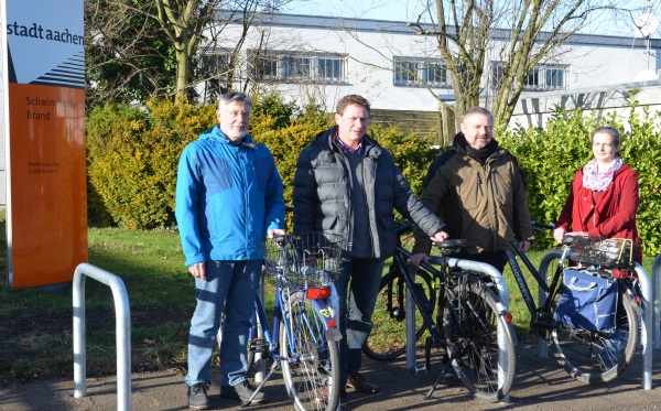 Neue Fahrradbügel in Brand