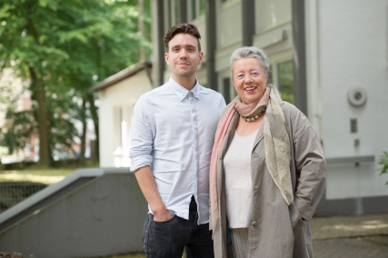 Linus Offermann und Gaby Lang © Stadt Aachen/Heike Lachmann