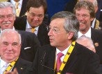 Jean-Claude Juncker bei seiner Rede im Krönungssaal (c) Stadt Aachen / Andreas Herrmann